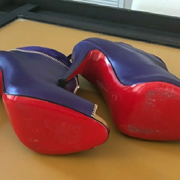 Christian Louboutin Purple Booties - Picture 3 of 4